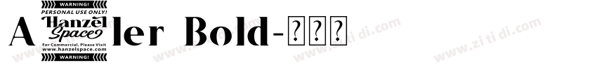 A1ler Bold字体转换